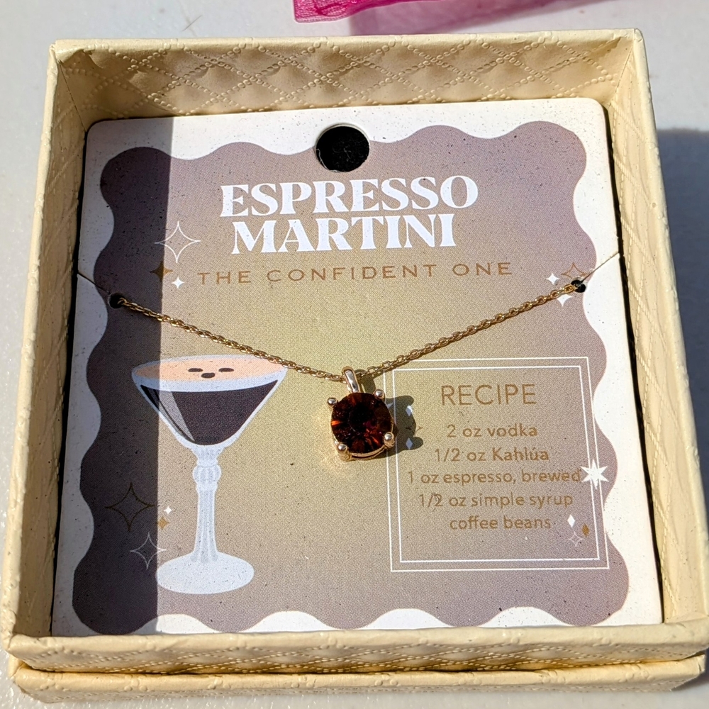 Espresso Martini Gold Necklace